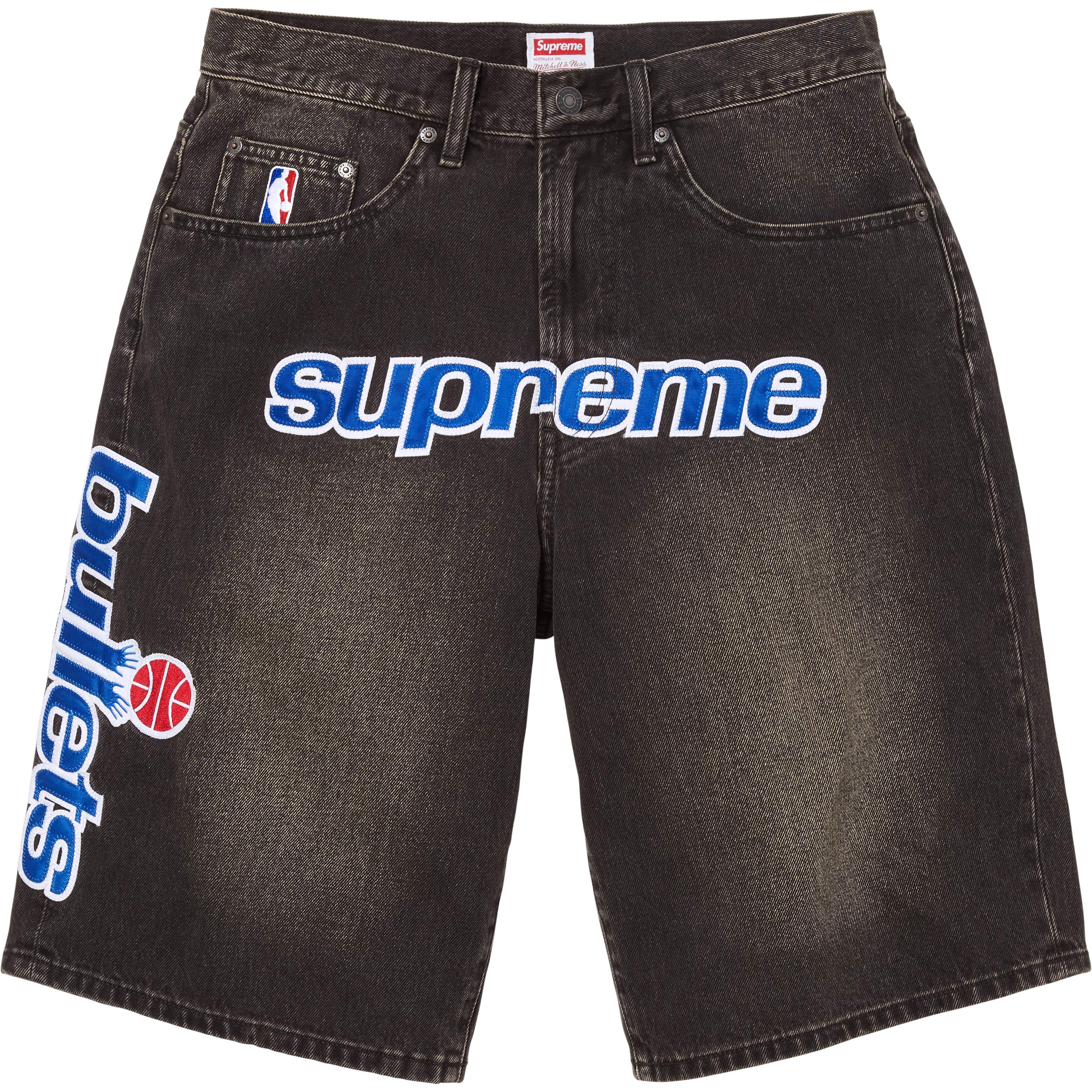 Supreme®/Mitchell & Ness® Washington Bullets Baggy Denim Short view 2